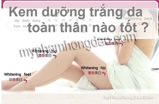 KEM DƯỠNG TRẮNG DA TOÀN THÂN NÀO TỐT NHẤT HIỆN NAY