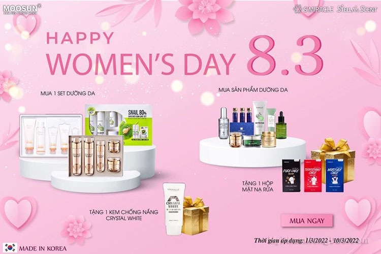 KHUYẾN MÃI 8-3 MUA 1 TẶNG 1