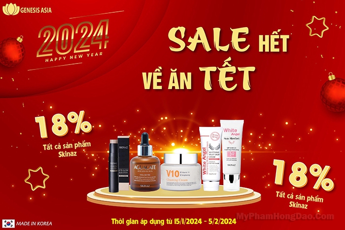 Kỳ Nghỉ Xuân Rực Rỡ - Đón Làn Da Hoàn Hảo với Ưu Đãi Đặc Biệt từ Skinaz