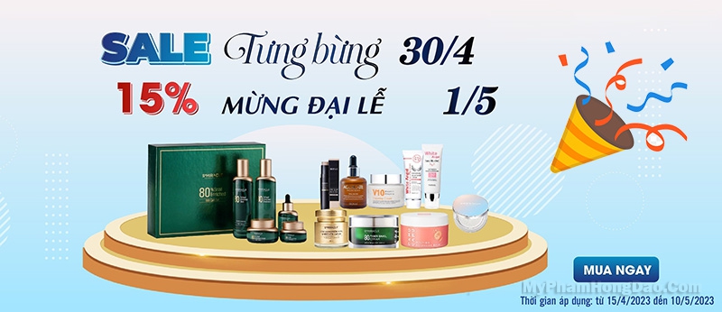 SKINAZ KHUYẾN MÃI GIẢM GIÁ 30/4