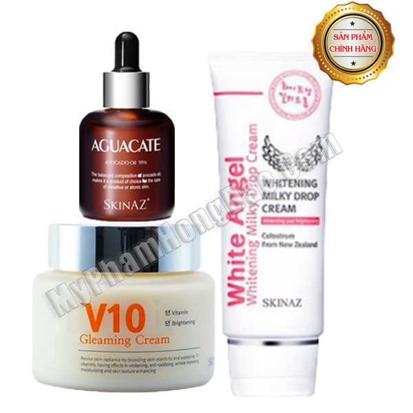 COMBO DƯỠNG DA NGÀY VÀ ĐÊM SKINAZ CAO CẤP