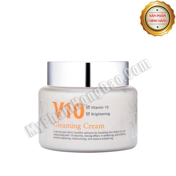 KEM DƯỠNG TRẮNG DA V10 CAO CẤP SKINAZ GLEAMING CREAM CHÍNH HÃNG