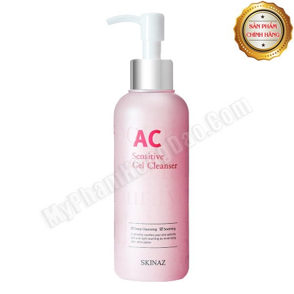 SỮA RỬA MẶT AC SKINAZ SENSITIVE GEL LEANSER