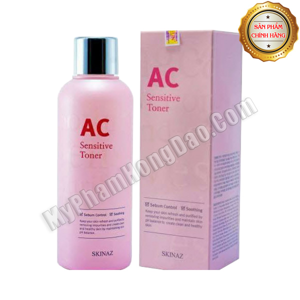 NƯỚC HOA HỒNG AC SENSITIVE TONER SKINAZ 6 IN 1